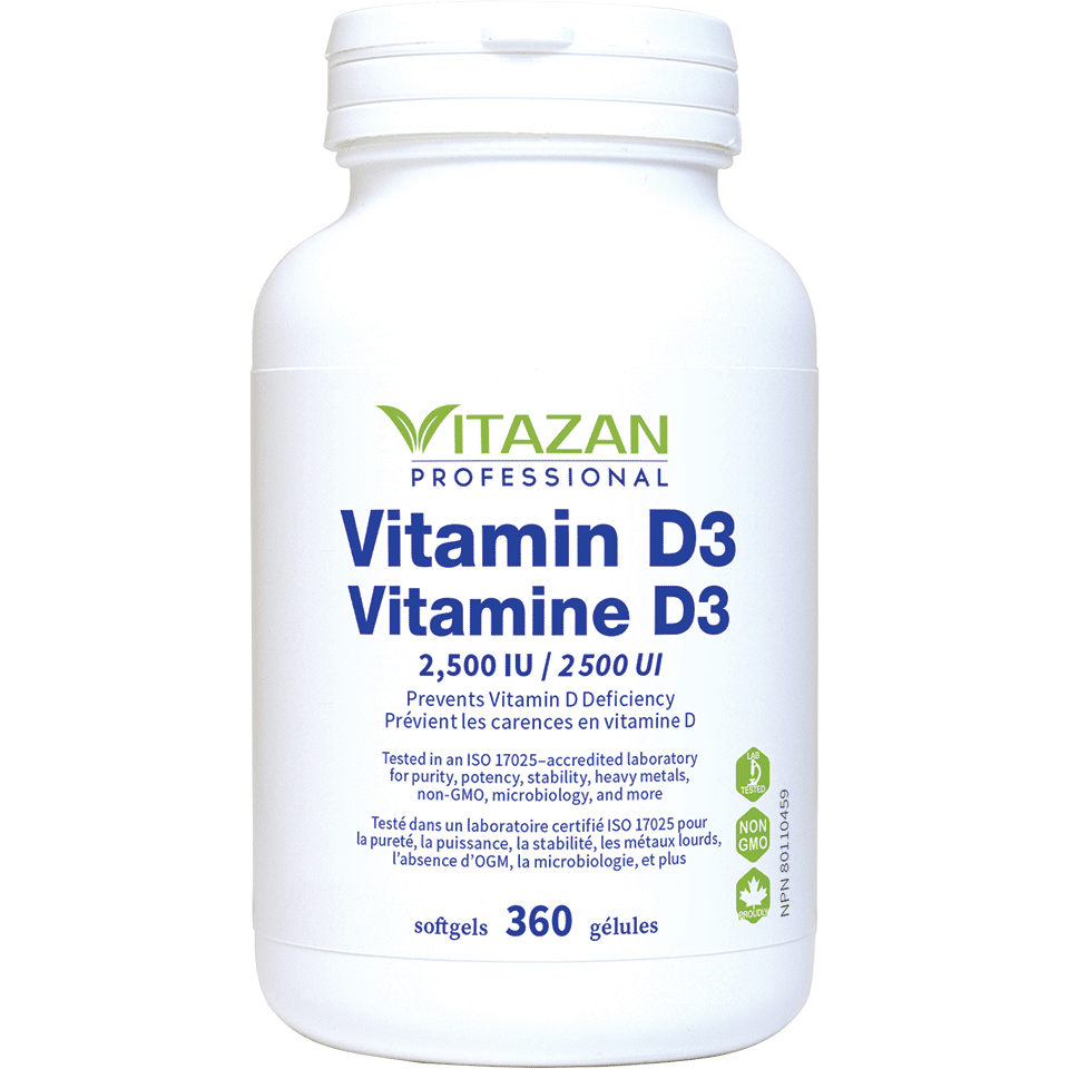 NEW! Vitamin D3 (2,500 IU · Prevents Vitamin D Deficiency)
