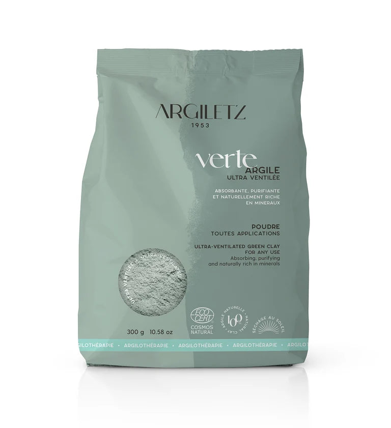 Argile verte en poudre ultra-ventilée