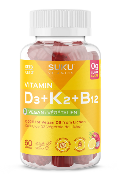 Vitamin D3+K2+B12