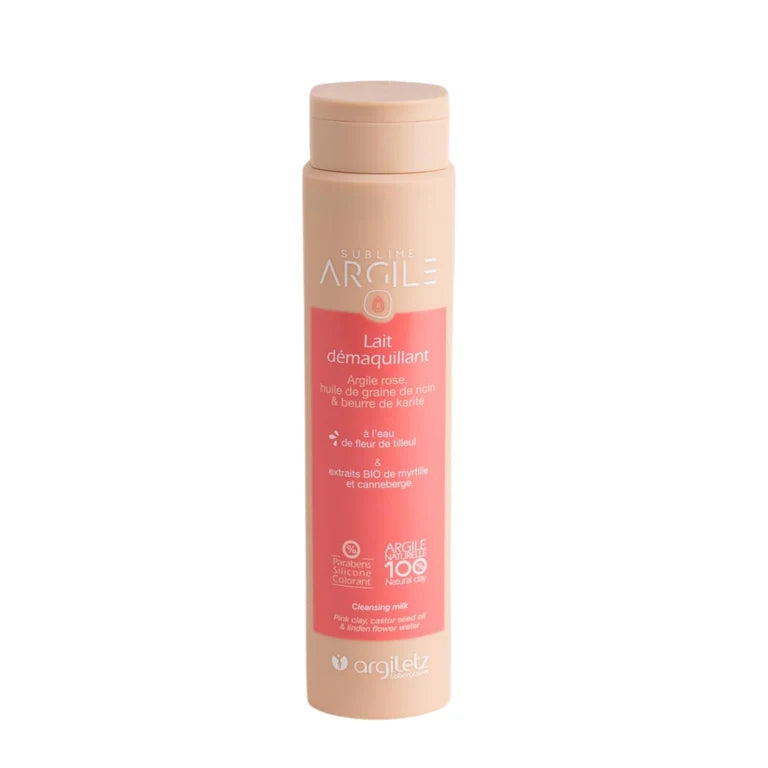 Lait démaquillant – argile rose