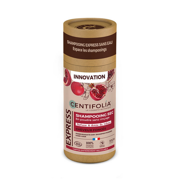 Shampooing sec en poudre grenade - cheveux foncés