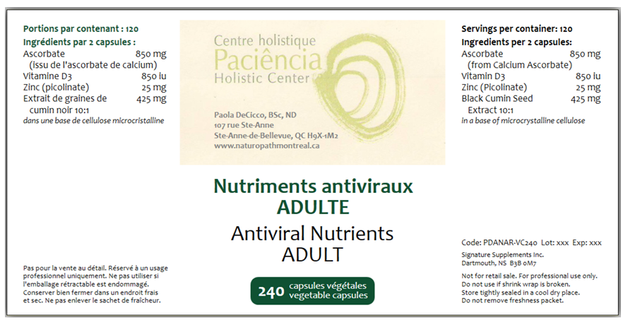 Antiviral Nutrients Adult