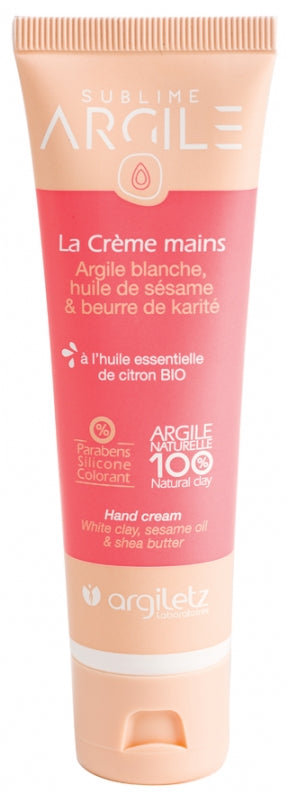 Crème à mains – argile blanche