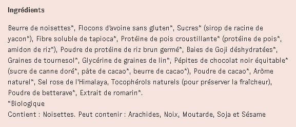 SOLDE - Barre de nutrition bio - à l'unité