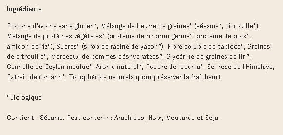 SOLDE - Barre de nutrition bio - à l'unité