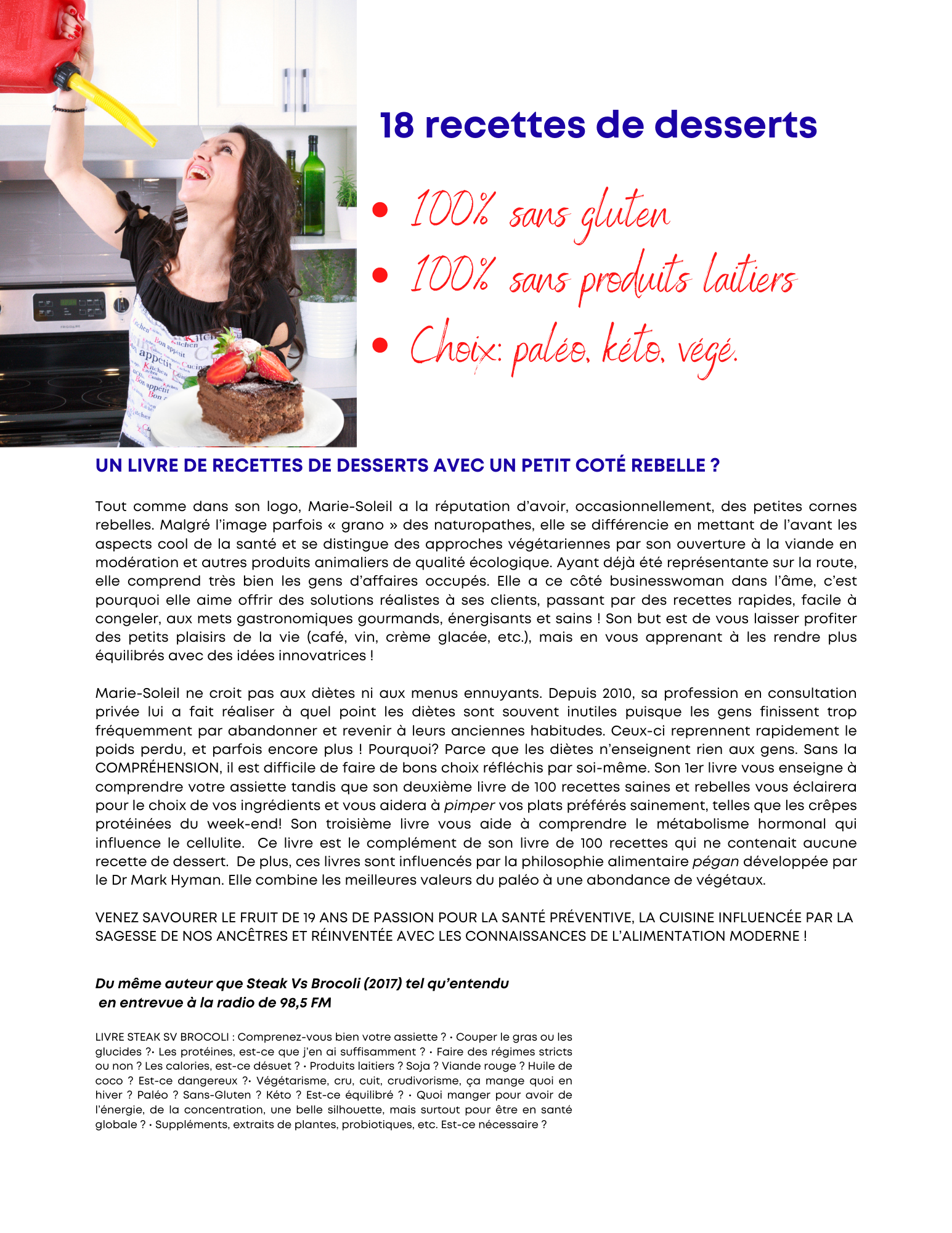 eBook: Édition dessert 2021: Livre Nourris ton assiette - FUEL ton corps!